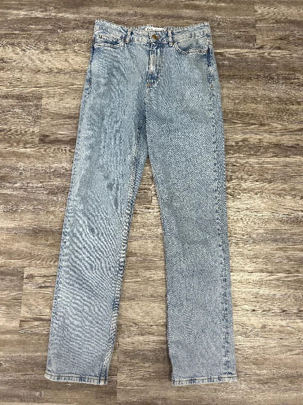 Elegant Men's JeansJeans Straight By Zara In Blue Denim, Size: 8
