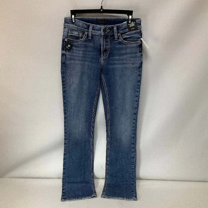 Authentic Men's Denim JeansJeans Boot Cut By Silver In Blue Denim, Size: 2