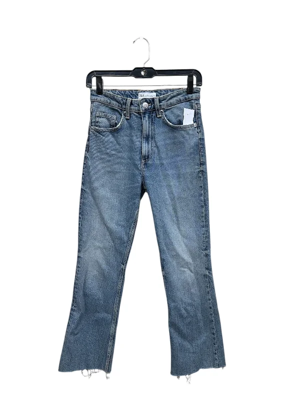 Men's Jeans for a Night OutJeans Straight By Zara In Blue Denim, Size: 2