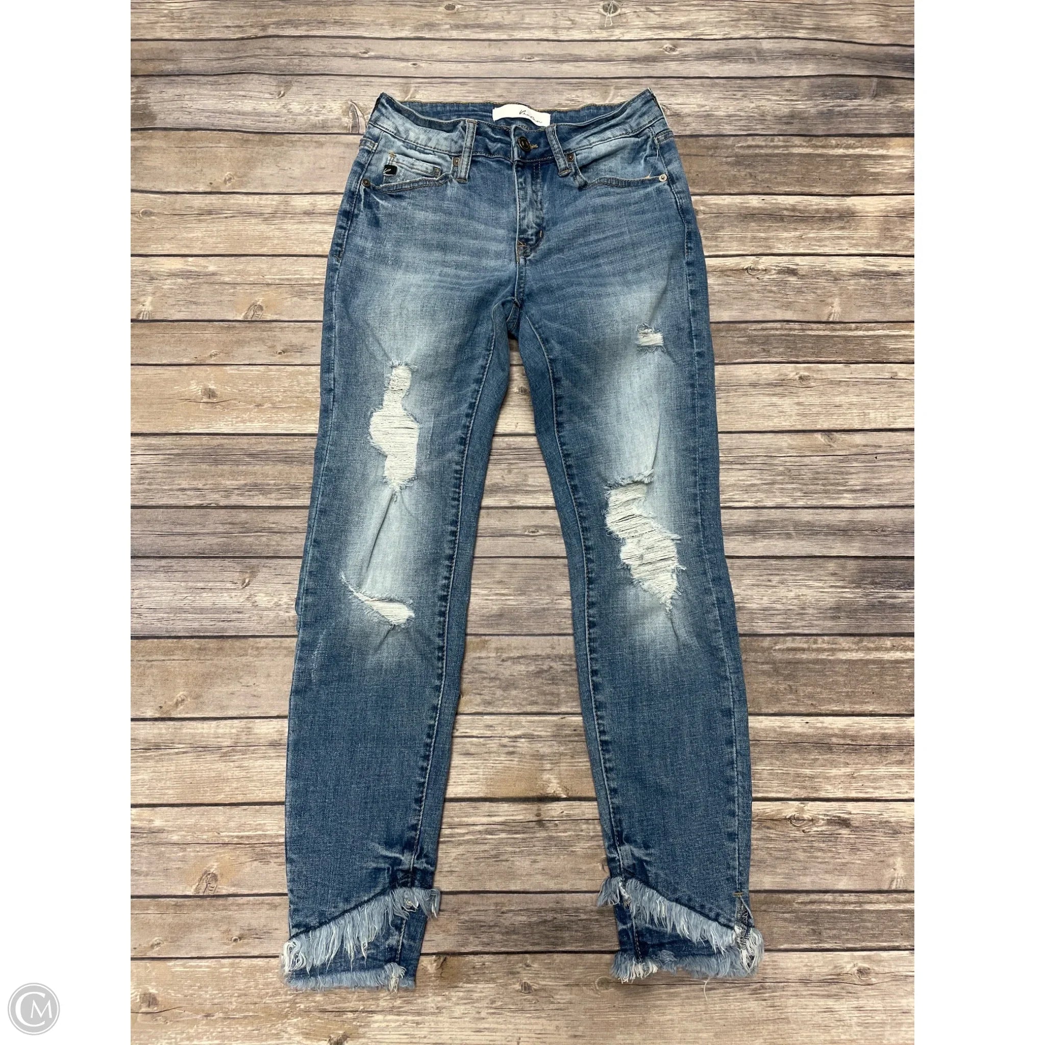 High-Quality Ripped Men's JeansJeans Skinny By Kancan In Blue, Size: 4