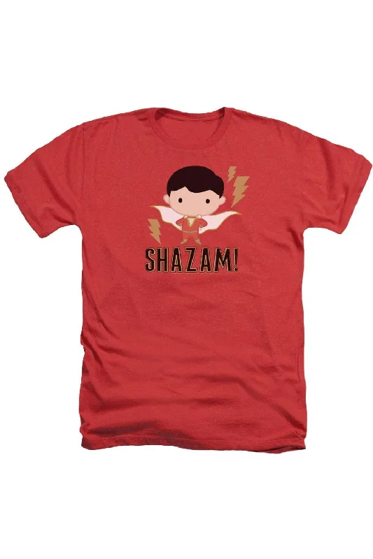 Shazam Movie Shazam Chibi Adult Heather Tee / T-Shirt