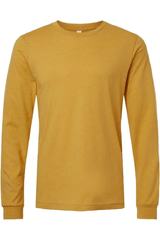 BELLA + CANVAS Heather CVC Long Sleeve Tee