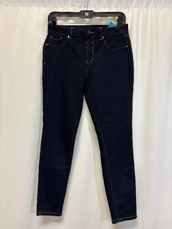 Designer Men's JeansJeans Skinny By D Jeans In Blue Denim, Size: 6