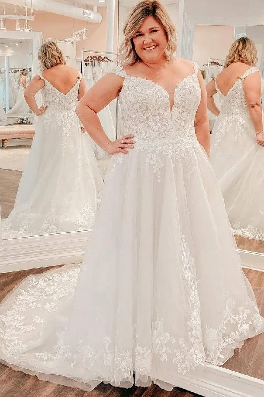 Satin DressNewest Modest Plus Sizes Long A Line Wedding Dresses Bridal Dresses Y0152