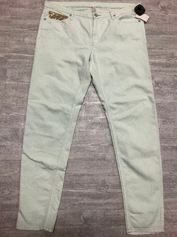 Fashion-Forward Men's JeansJeans Straight By Mng In Green, Size: 14