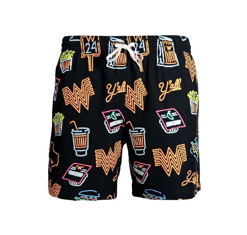 Wide-Leg and Flowy Men's Casual ShortsChubbies® Neon Lined Swim Trunks