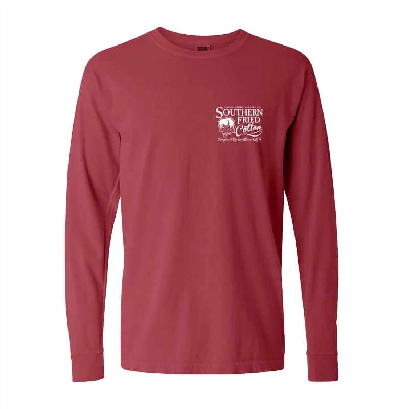 Crimson Long Sleeve Tee In Christmas Jeep