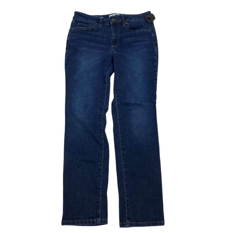 Men's Jeans with a Destroyed LookJeans Straight By Sonoma In Blue Denim, Size: 8