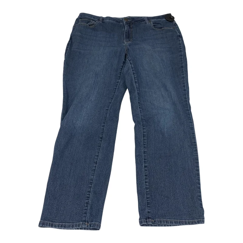 Wide-Leg Men's JeansJeans Straight By Westport In Blue Denim, Size: 18