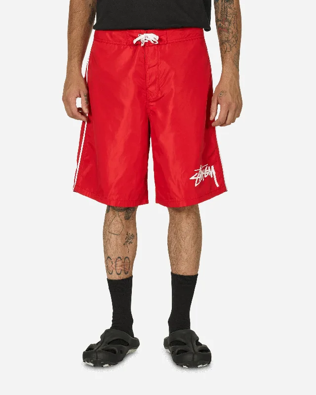 Men's Ripstop Travel Shorts for DurabilityBig Stock Board Shorts Red