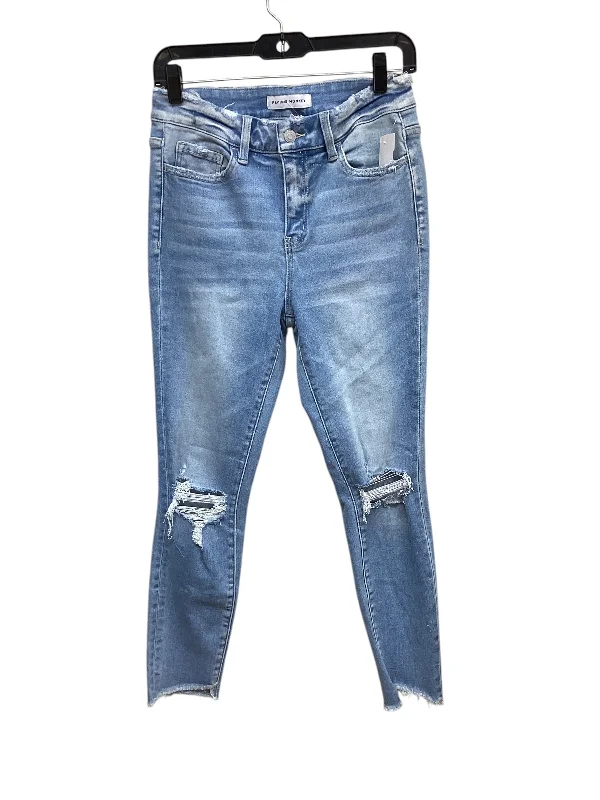 High-Waisted Bootcut Men's JeansJeans Skinny By Flying Monkey In Blue Denim, Size: 4