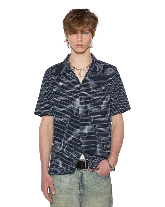 Men's Solid-Colored Shirts for Versatility1999 DINER SS SHIRT NAVY