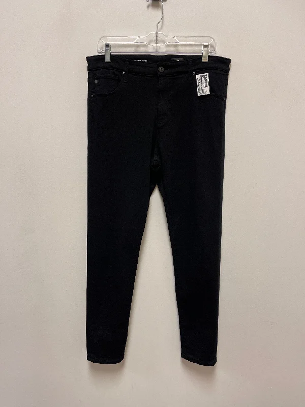 Mid-Waisted Men's JeansJeans Skinny By Adriano Goldschmied In Black, Size: 16