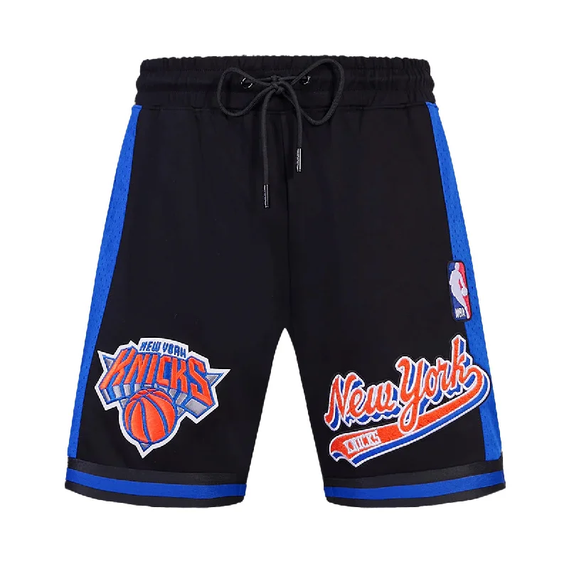 Men's Durable Cargo Shorts for WorkPro Standard Mens NBA New York Knicks Script Tail DK 2.0 Shorts BNK3515427-BRB Black/Royal Blue