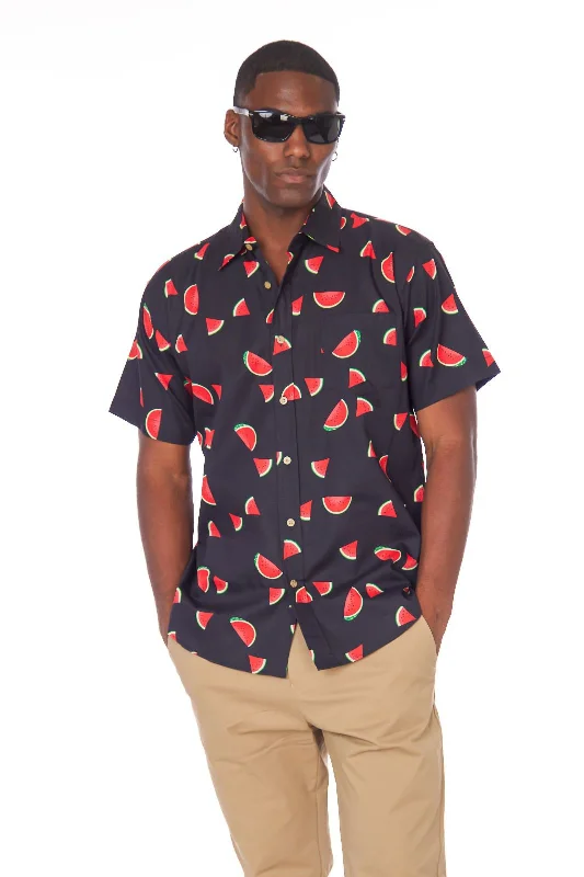 Men's Designer Shirts for a Statement PieceWATERMELON SHORT SLEEVE SHIRT