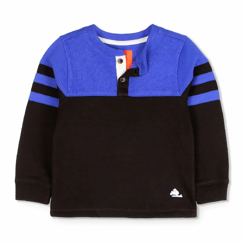 Snug Half   Placket Sweatshirt