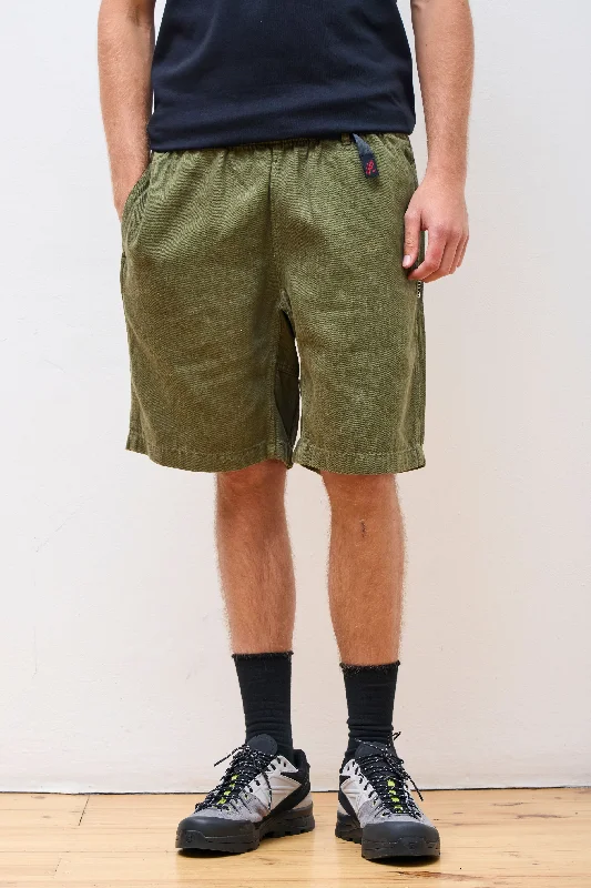 Warm-Weather Men's Linen and Cotton Casual ShortsHemp G-Short Hemp Olive