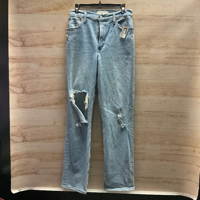 Inexpensive Men's JeansJeans Boot Cut By Abercrombie And Fitch In Blue Denim, Size: 4
