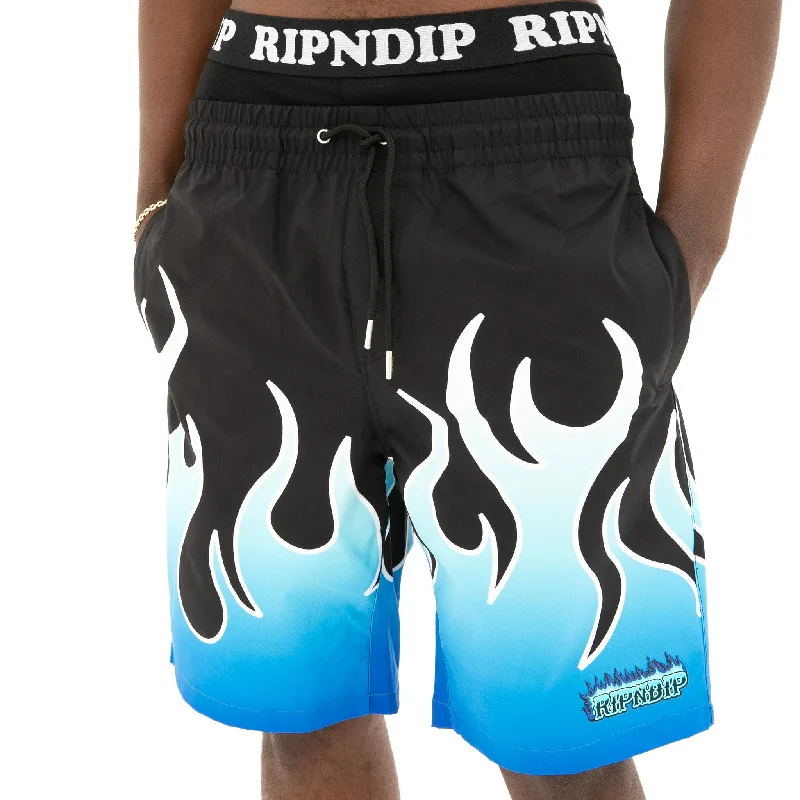 Quick-Dry and Breathable Men's Running ShortsHades Swim Shorts (Black)