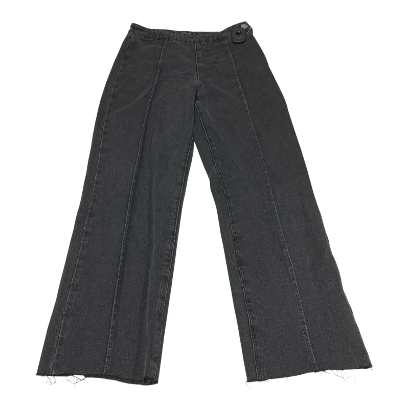 Inexpensive Rip and Tear Men's JeansJeans Wide Leg By Nasty Gal In Black Denim, Size: 2