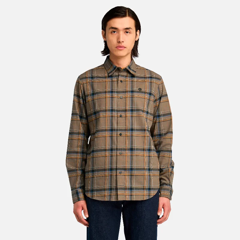 Durable Men's Work ShirtsMen's Brushed Twill Check Shirt
