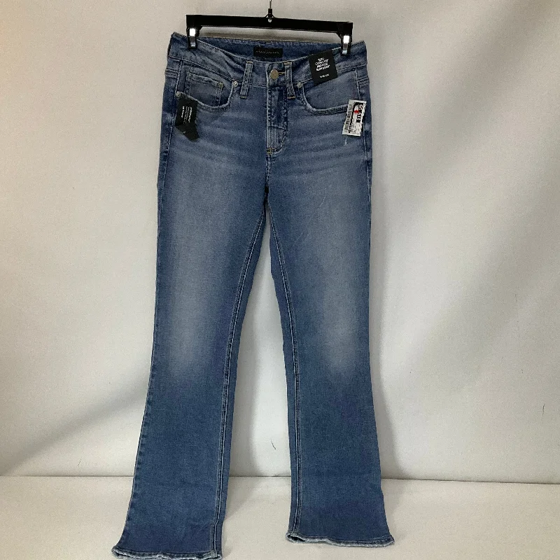 Latest Designer Men's JeansJeans Boot Cut By Silver In Blue Denim, Size: 2