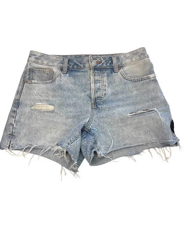 Short Men's Inseam Dress ShortsShorts By Express In Blue Denim, Size: 6