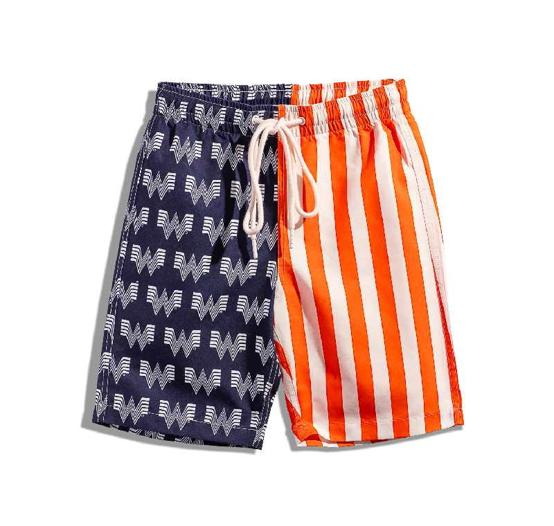 High-Quality and Long-Lasting Men's Denim ShortsYouth Whataburger Flag Swim Trunks