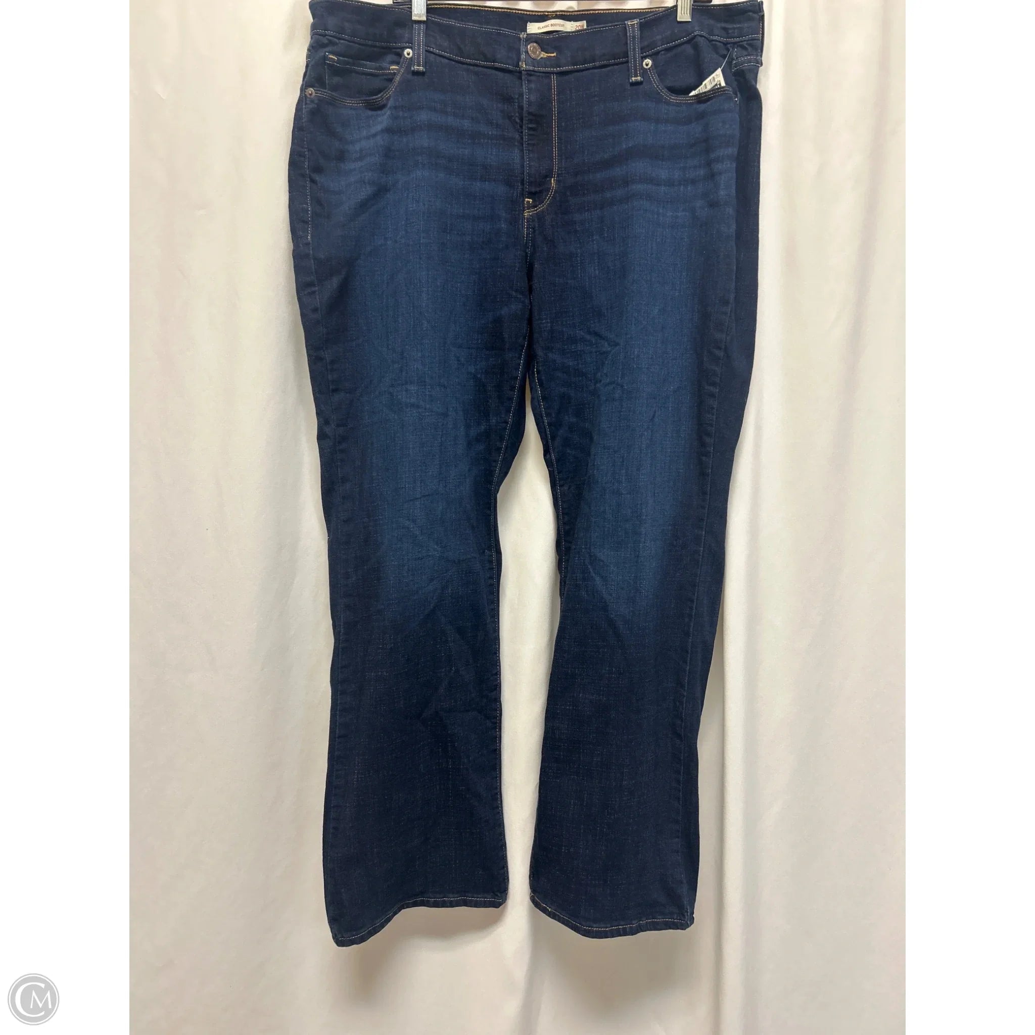 Elegant Straight-Leg Men's JeansJeans Boot Cut By Levis In Blue Denim, Size: 20