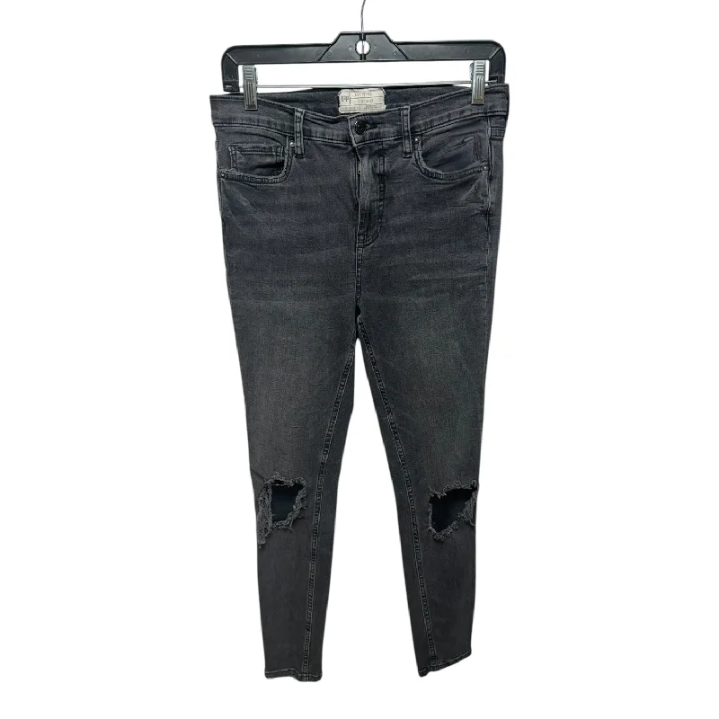 Best Fitting Men's JeansDistressed Jeans Skinny By Free People In Grey, Size: 6