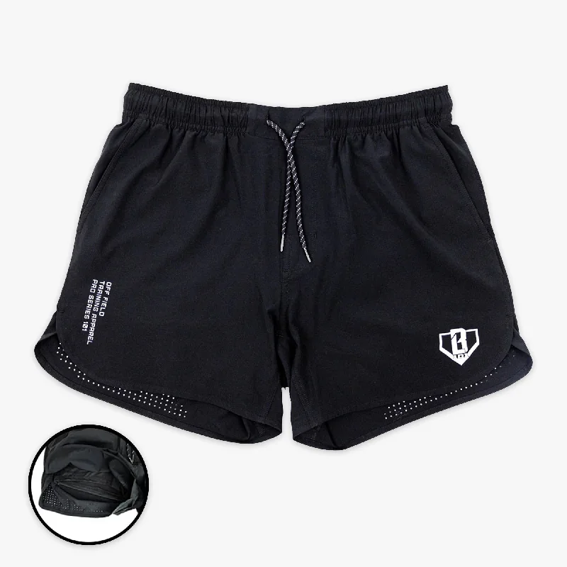 Lightweight and Breathable Men's Running ShortsPro Series Shorts with Liner - Black