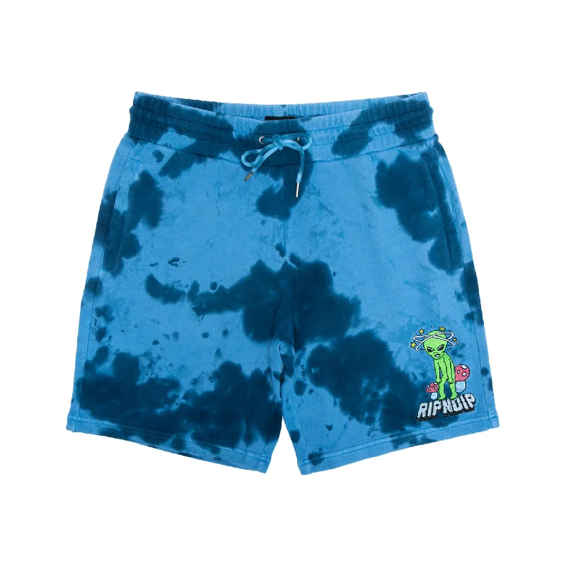 Men's Quick-Dry Swim and Beachwear ShortsSpace Gang Sweatshorts (Navy Lightning Wash)