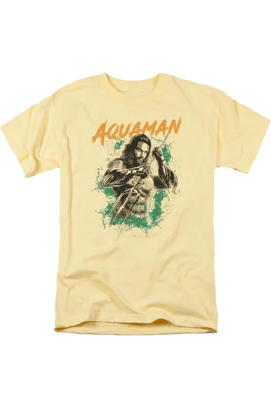 Aquaman Movie Locals Only Short Sleeve Adult Tee / T-Shirt