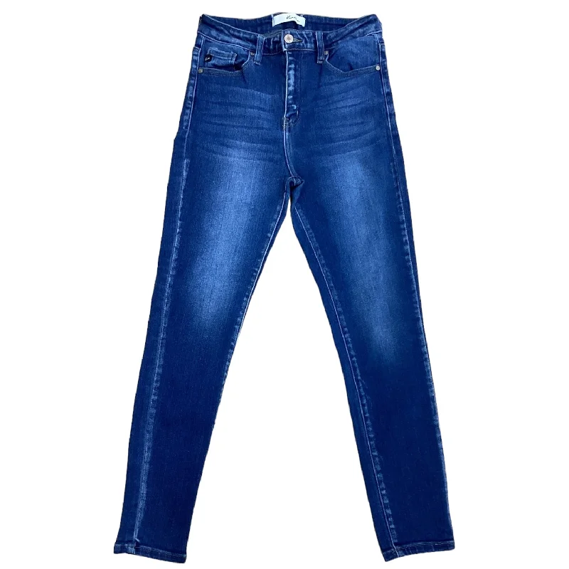 Men's Jeans with EmbroideryBlue Denim Jeans Skinny Kancan, Size 2