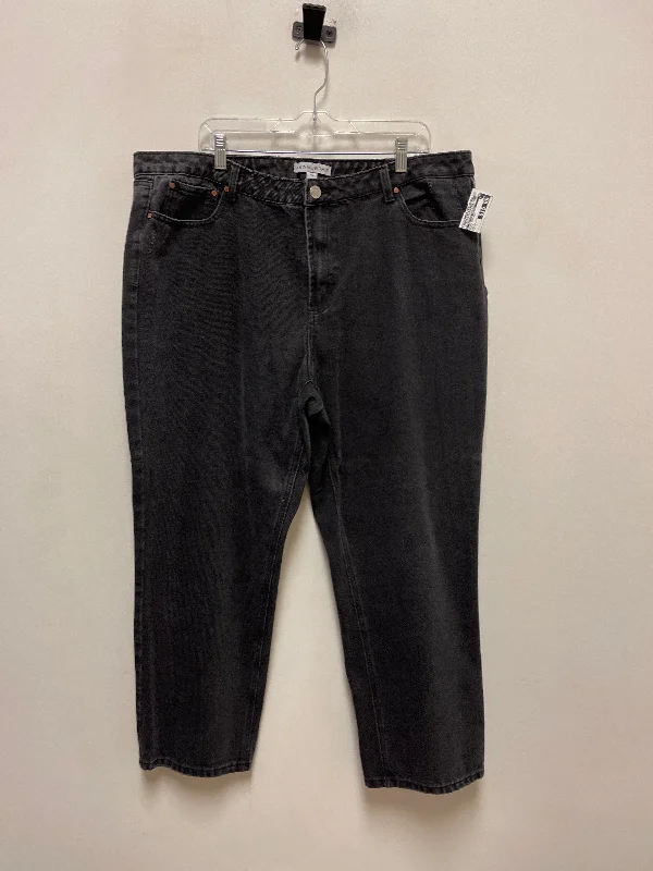 Men's Jeans with Elastic WaistbandsJeans Straight By Clothes Mentor In Black, Size: 16