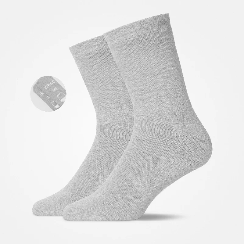 Anti-Rutsch Socken | Grau (Bring Me Wine)