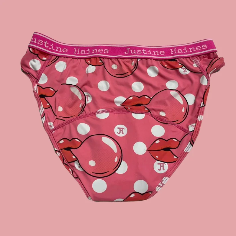 Low-Rise Period Panties in Pink Bubble Gum IN X-SMALL