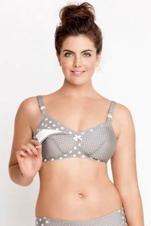 A 5034 Padded Polka Dot Nursing Bra - NOW 30% Off!