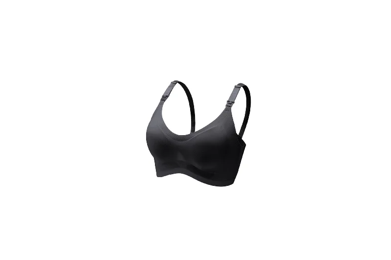 Anna | Seamless Nursing Bra | Black