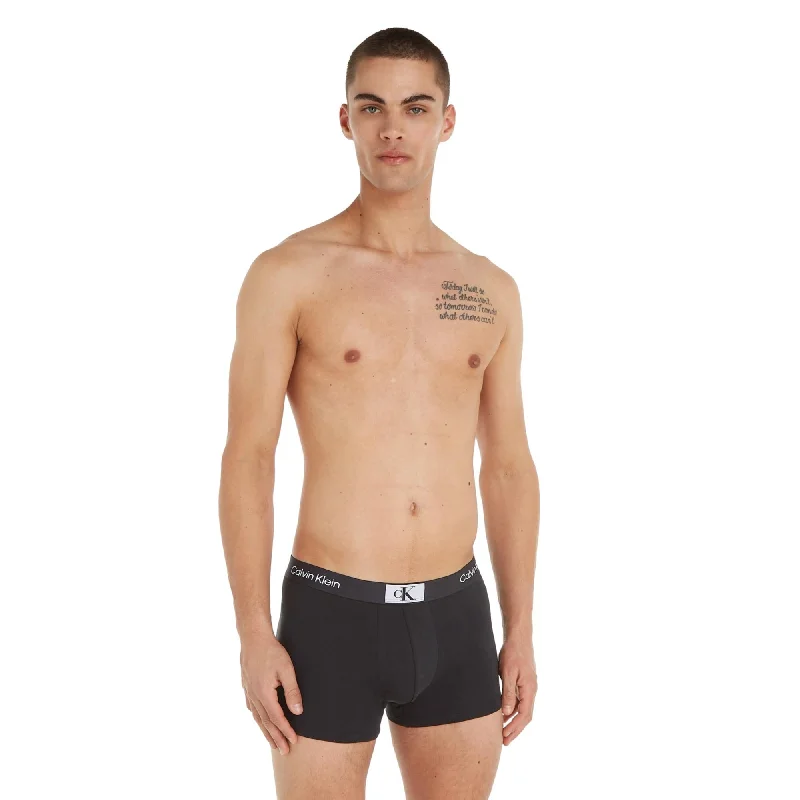 Calvin Klein CK 96 Cotton Trunk 3 Pack - Black/Black/Black