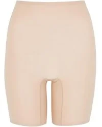 CHANTELLE SOFT STRETCH MID THIGH SEAMLESS SHORT -  NUDE