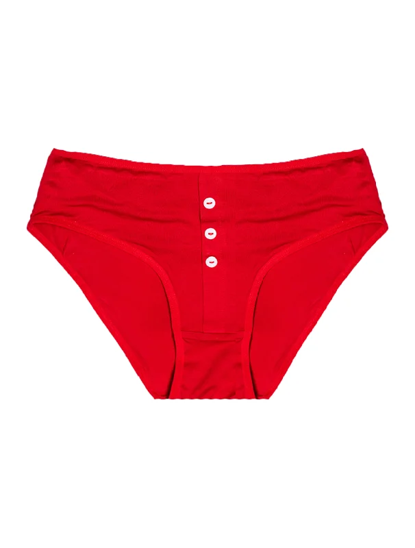 AiraModal™ Cherry Full-Coverage Button Brief