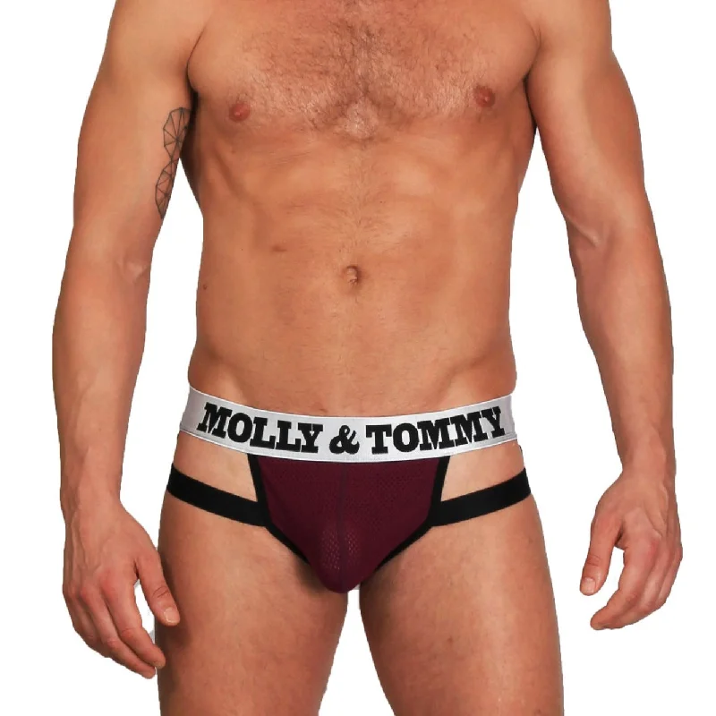 Banded Jockstrap Thong - Colour: Purple