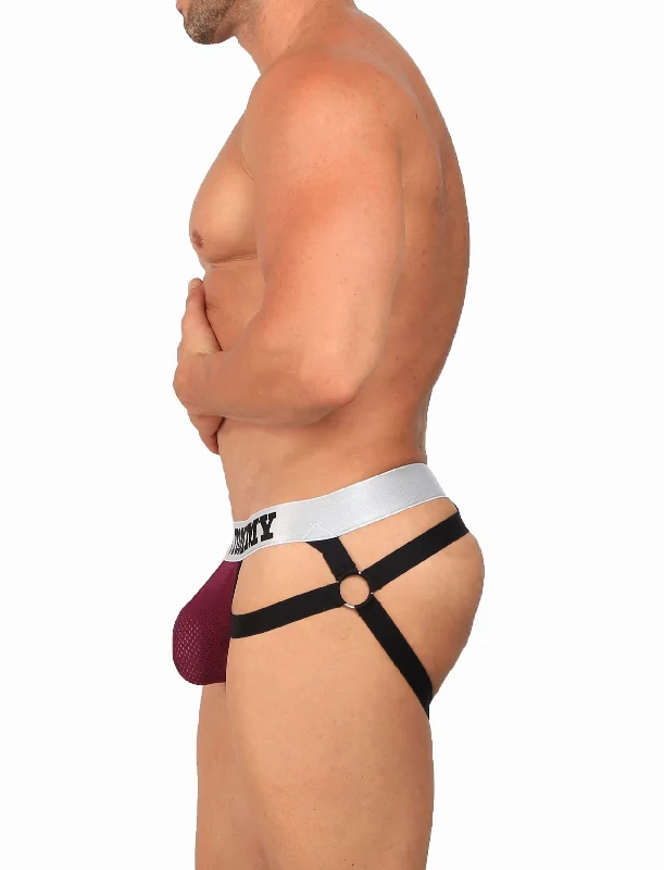 Banded Jockstrap Thong - Colour: Purple