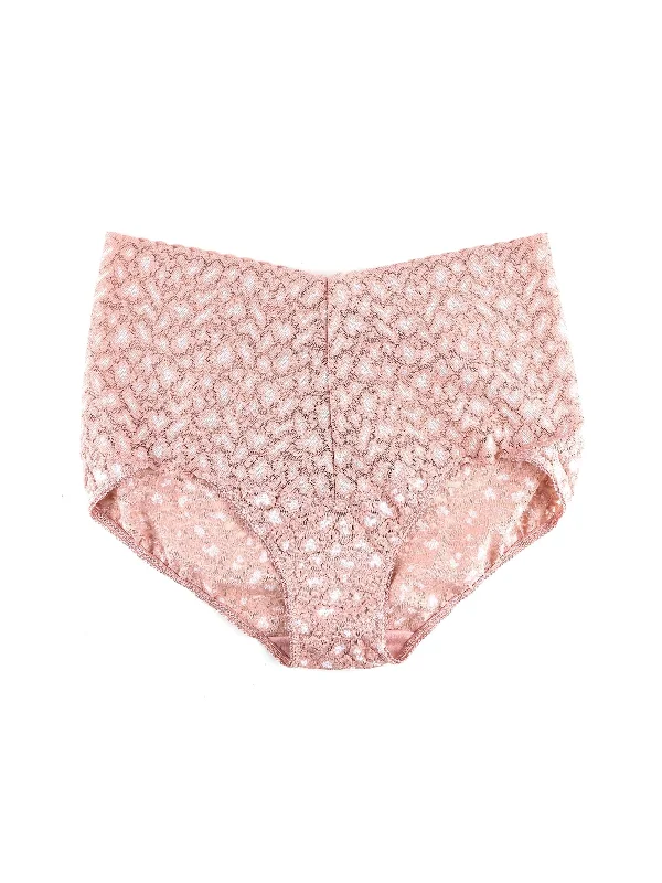 Cross-Dyed Leopard Retro V-Kini Desert Rose Pink