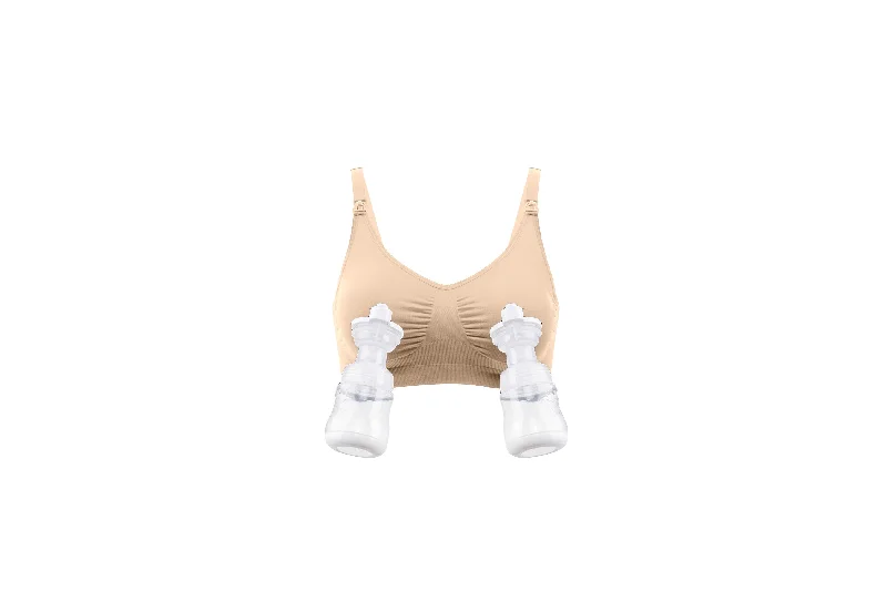 Deluxe Hands Free Breast Pump Bra | Nude