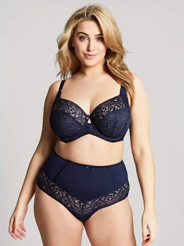 Estel High Waist Brief - Navy