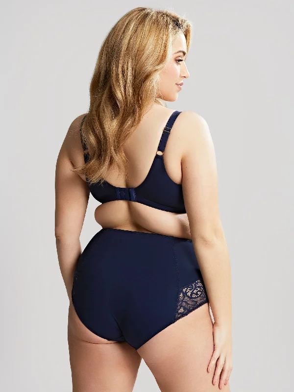 Estel High Waist Brief - Navy