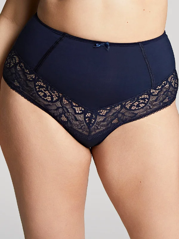 Estel High Waist Brief - Navy