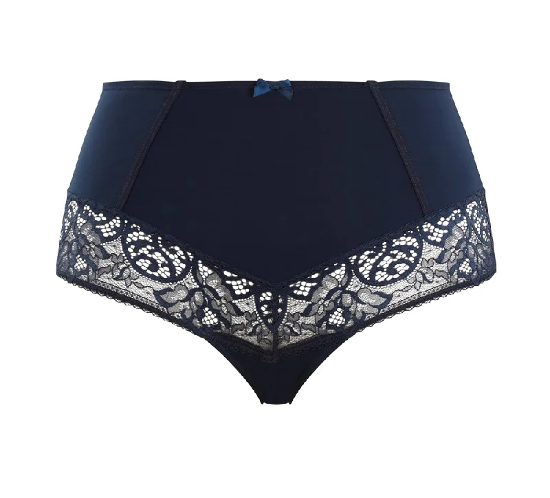 Estel High Waist Brief - Navy